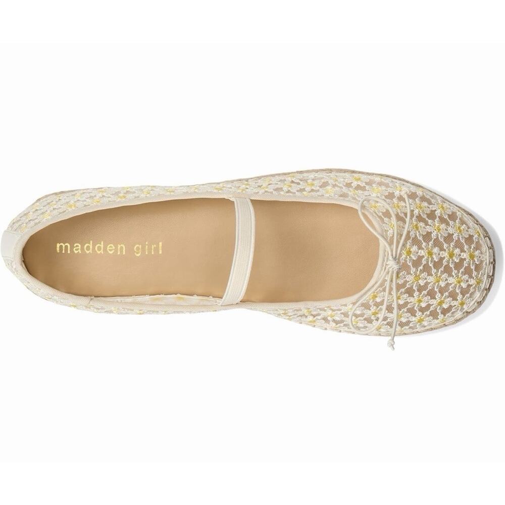 Madden Girl July Espadrille Flats Womens Daisy Mesh Slip On Shoes - Picture 5 of 13
